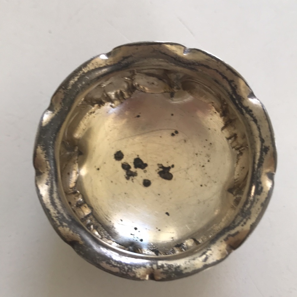 Antique Victorian Wilcox Salt Cellar and small plated tray - Picture 5 of 9